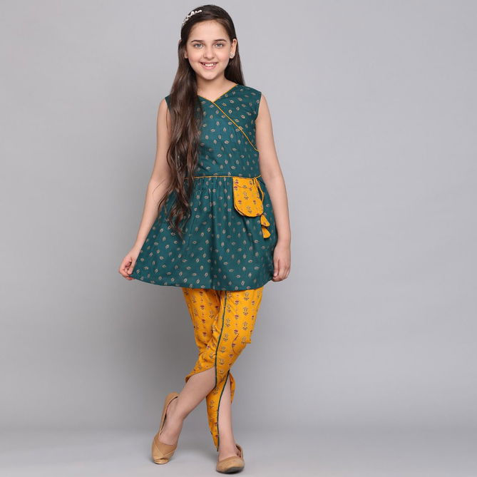 Aakruti 60 Girls Festive Wear  Kurti With Bottom Wholesale Kids Wear Catalog
